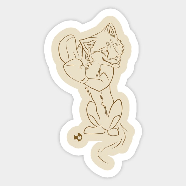 Crazy Fox Sticker by CapriToon